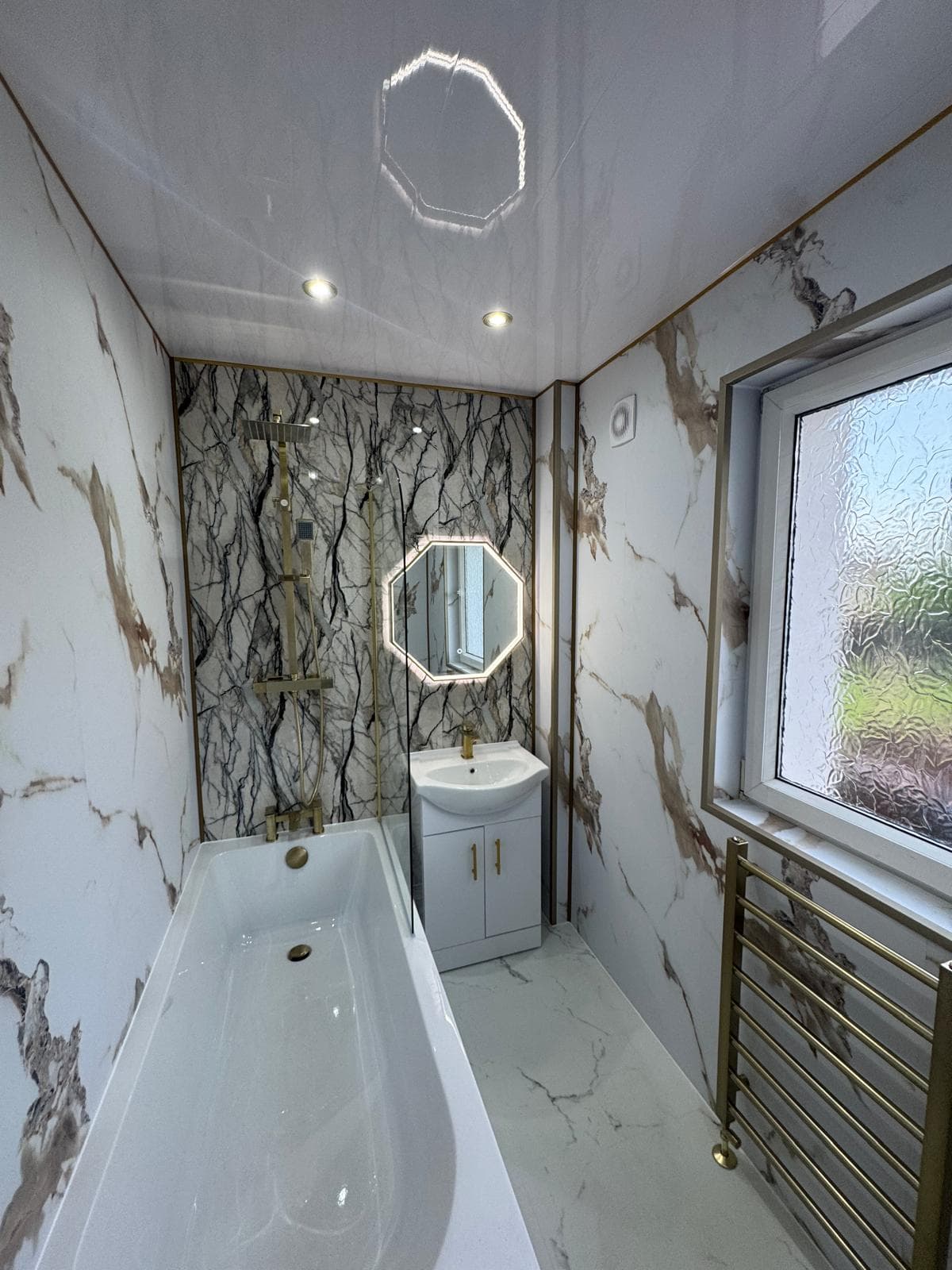 Example bathroom finish